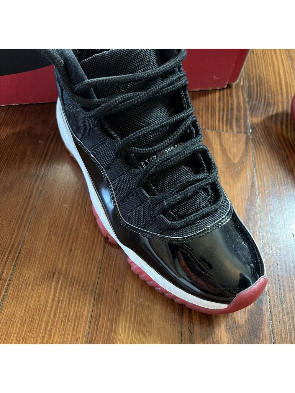 Jordan 11 Air Jordan Size 12 High Top, Basketball Shoes, Vintage Black Red White